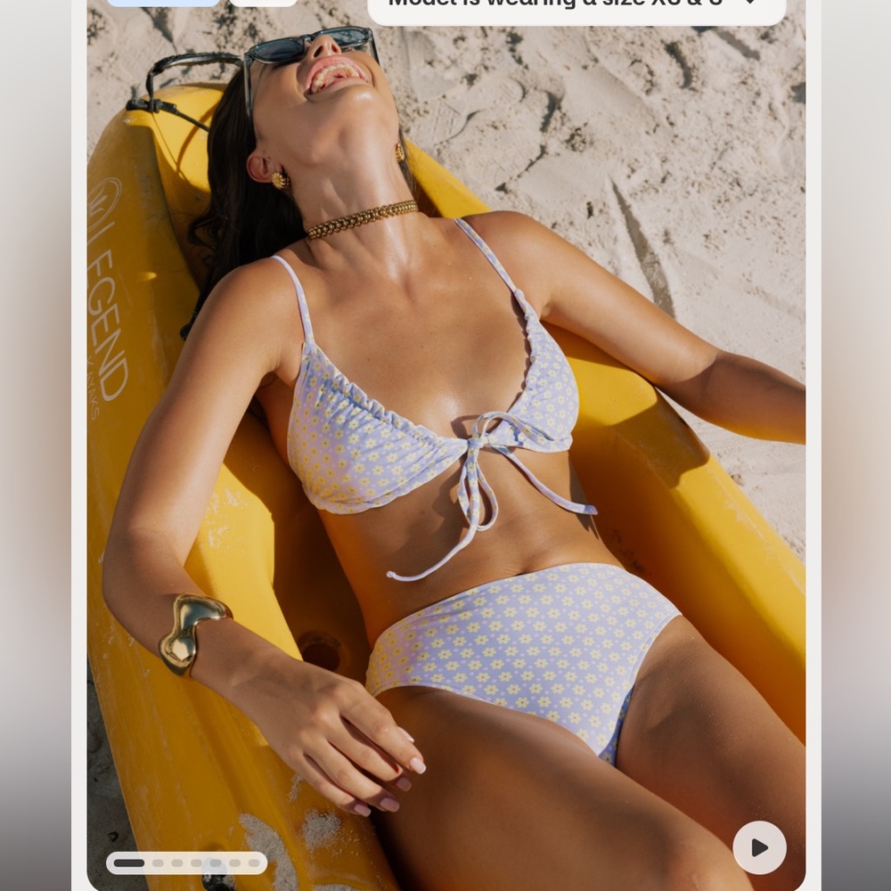 HEY HARPER • Maldives Bikini Set • Top: Medium • Bottom: Large • NWT
